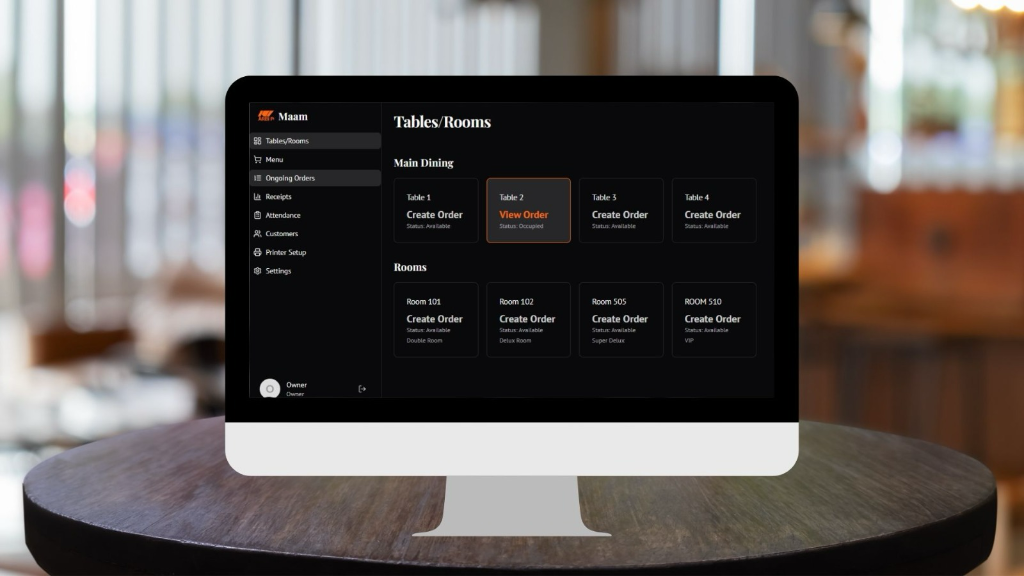 Table & Menu Management